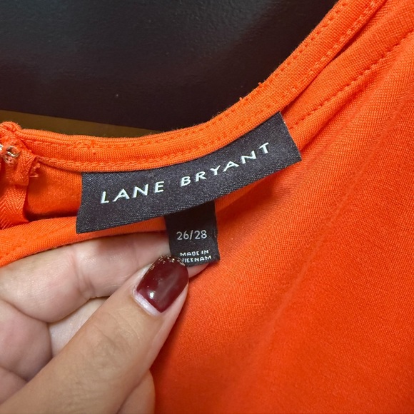 Lane Bryant Bright Orange Sleeveless Dress | Size 26/28 | Plus Size - Picture 2 of 4